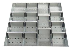 15 Compartment Steel Divider Kit External 650W x 750 x 75H Bott Cubio Steel Divider Kits 43020723.51 